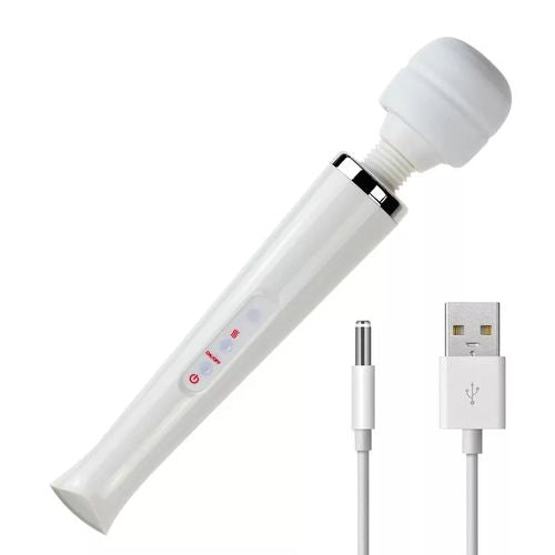 Rechargeable vibrator wand