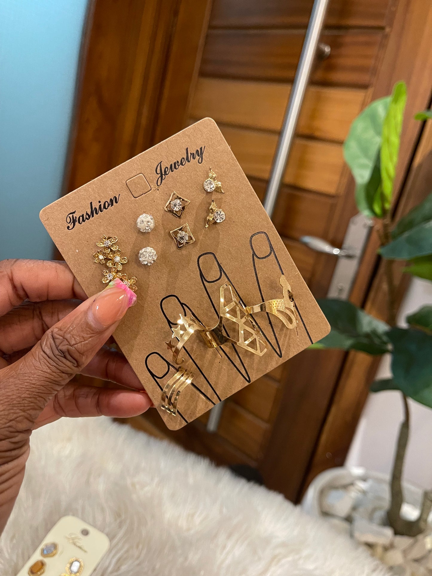 earring and ring set