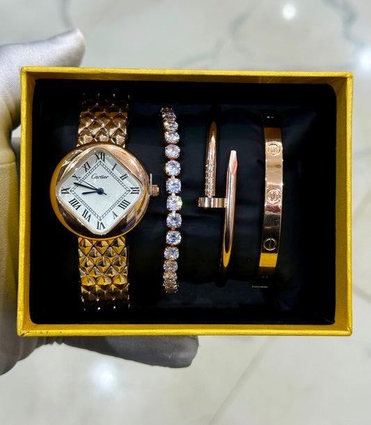 Wristwatch and bracelet set