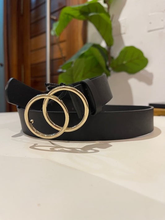 Black H&M Leather Belt (size 6-14)