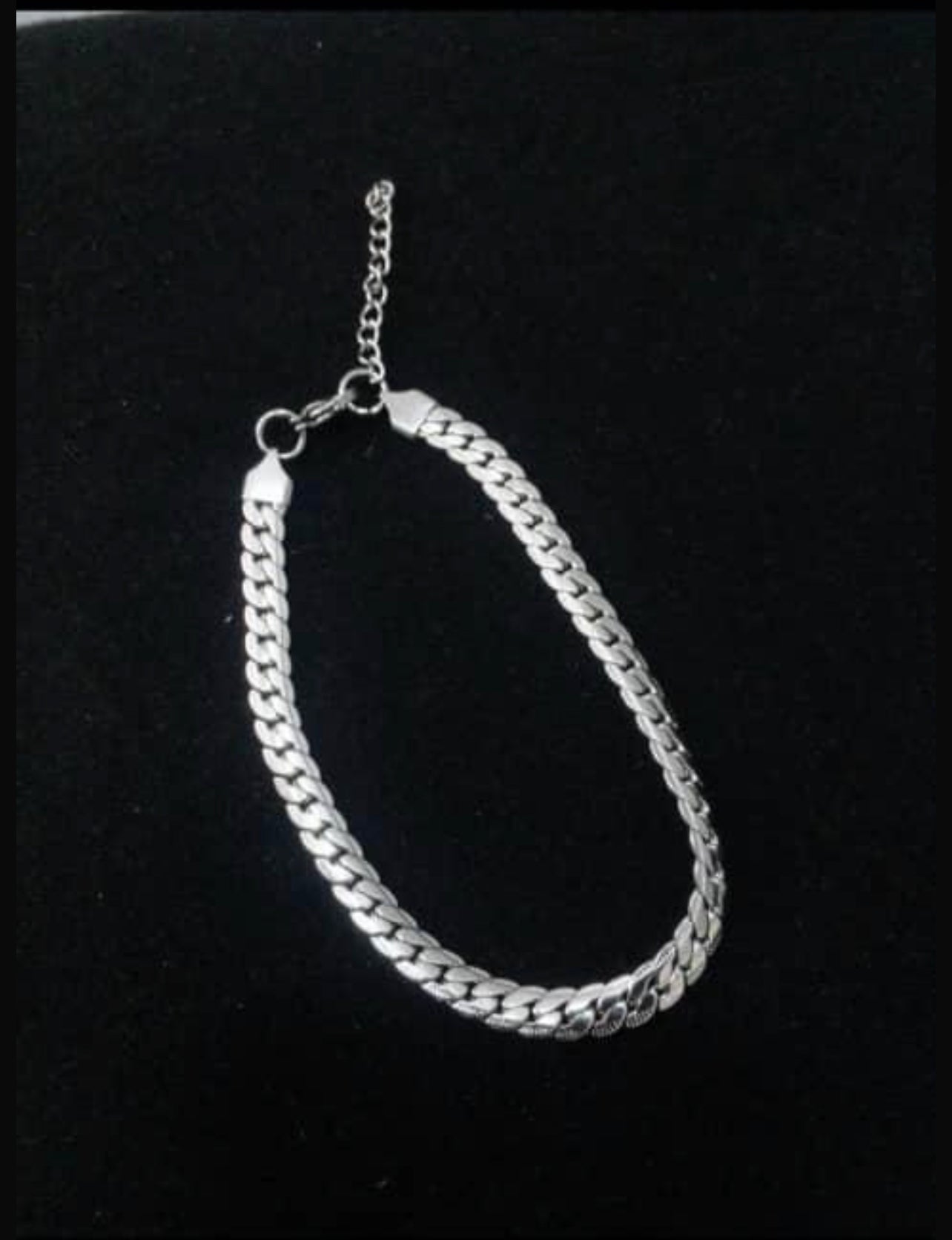 Silver non tarnish anklet