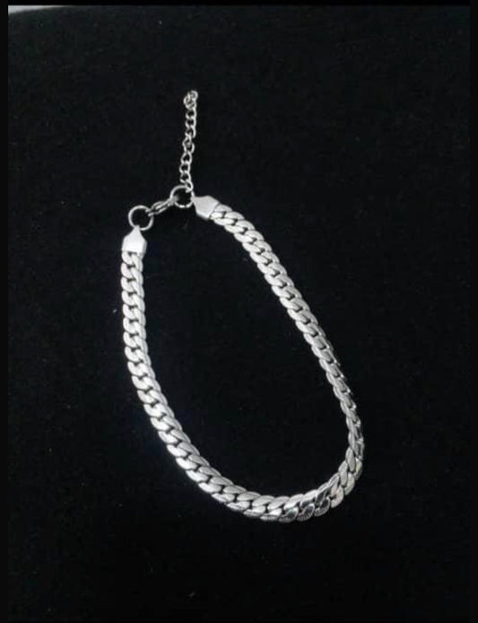 Silver non tarnish anklet