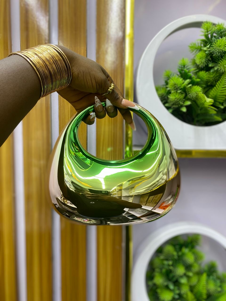 Green Chrome bag