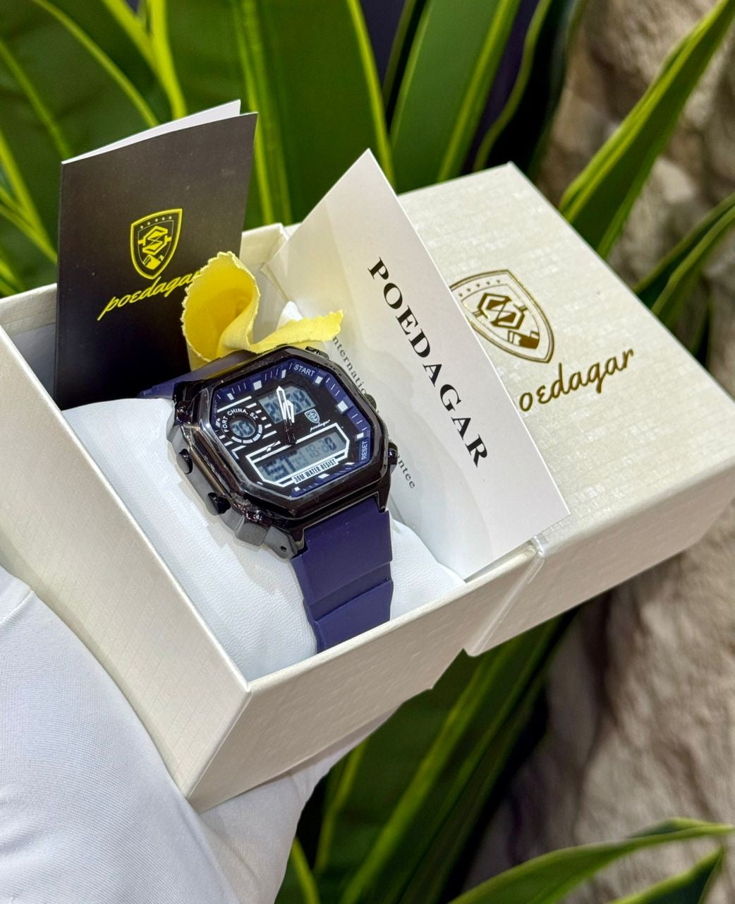 Blue Poedagar wristwatch with box (Copy)
