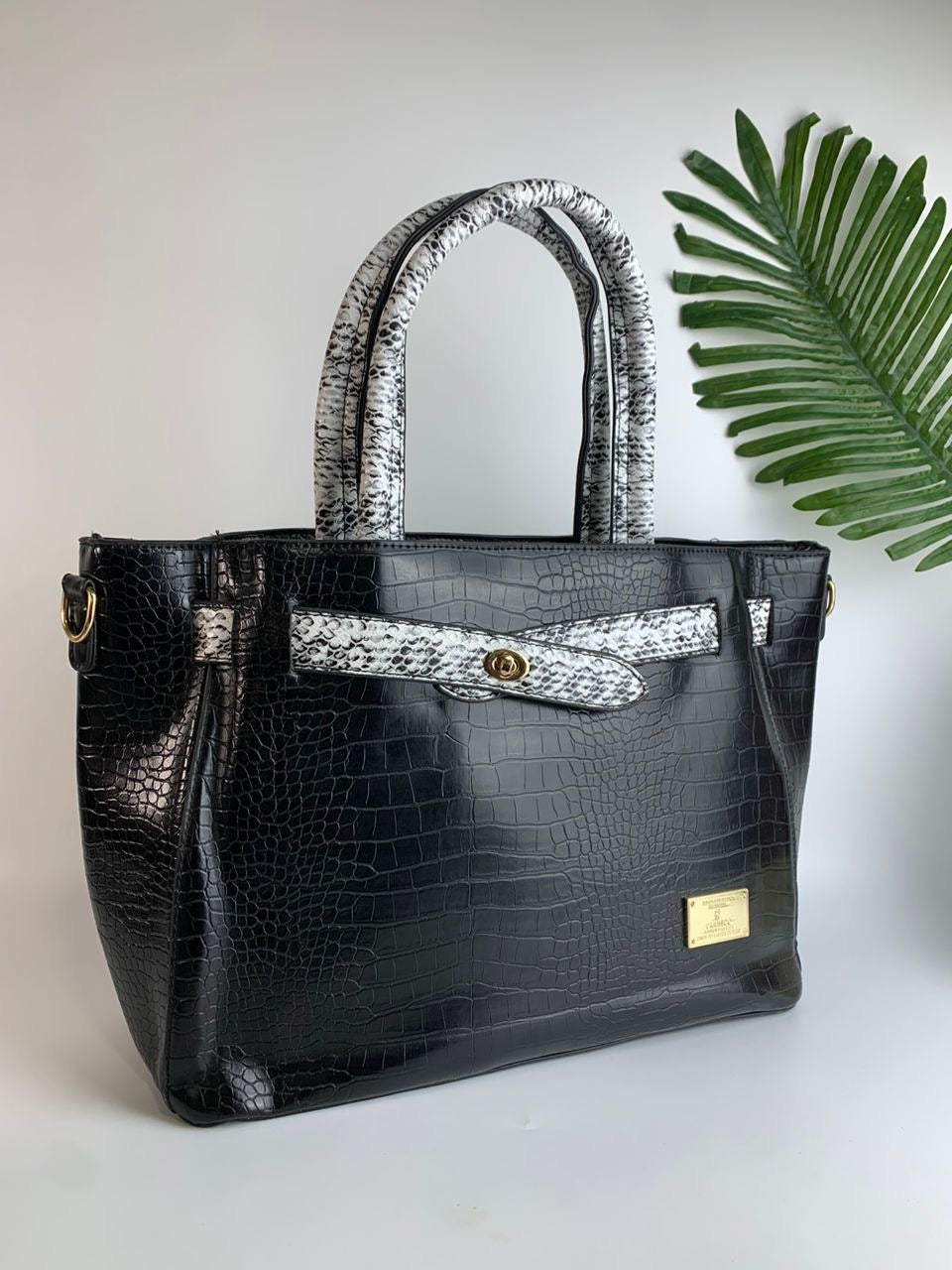 Black Structured handbag