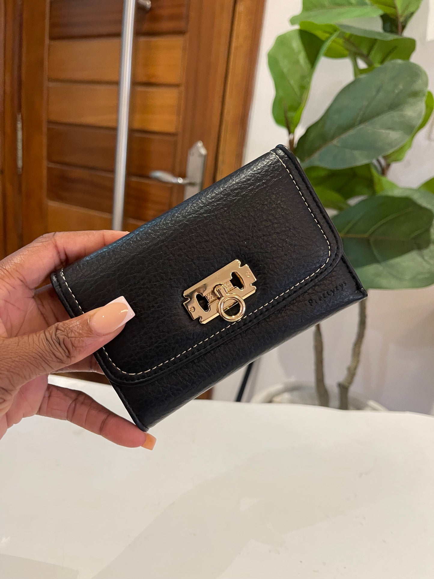 Mini leather wallet