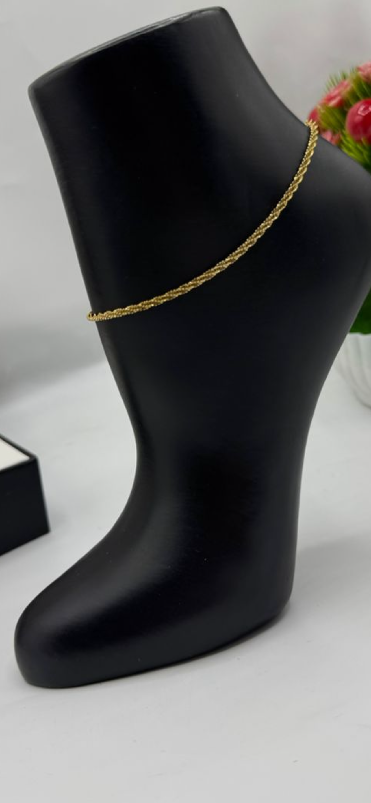 Gold non tarnish anklet