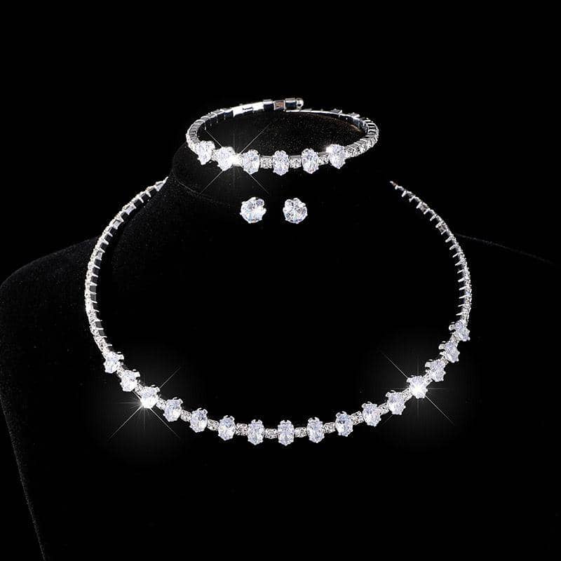 Silver jewellery combo set