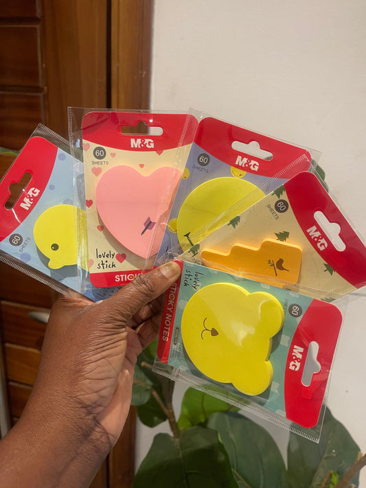 fun shaped M&G Sticky Notes