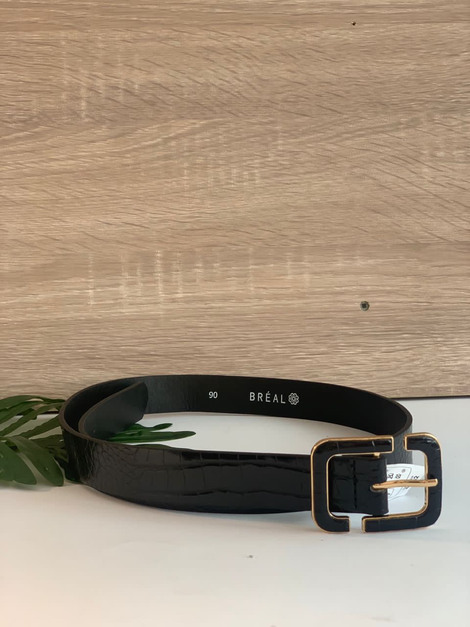Black Detailed Pri belt (size 10-16)