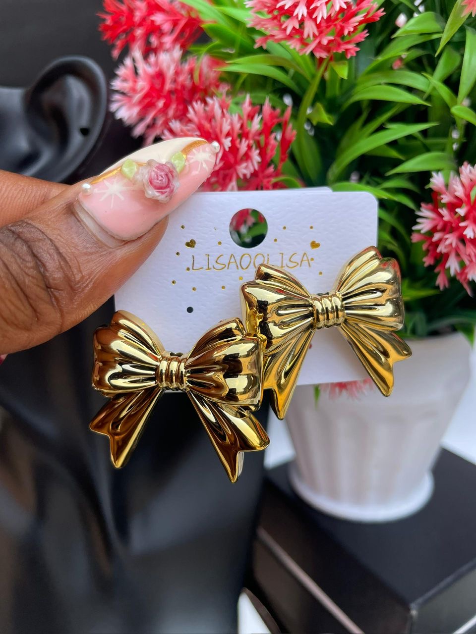 Gold Bow Inspired Earrings