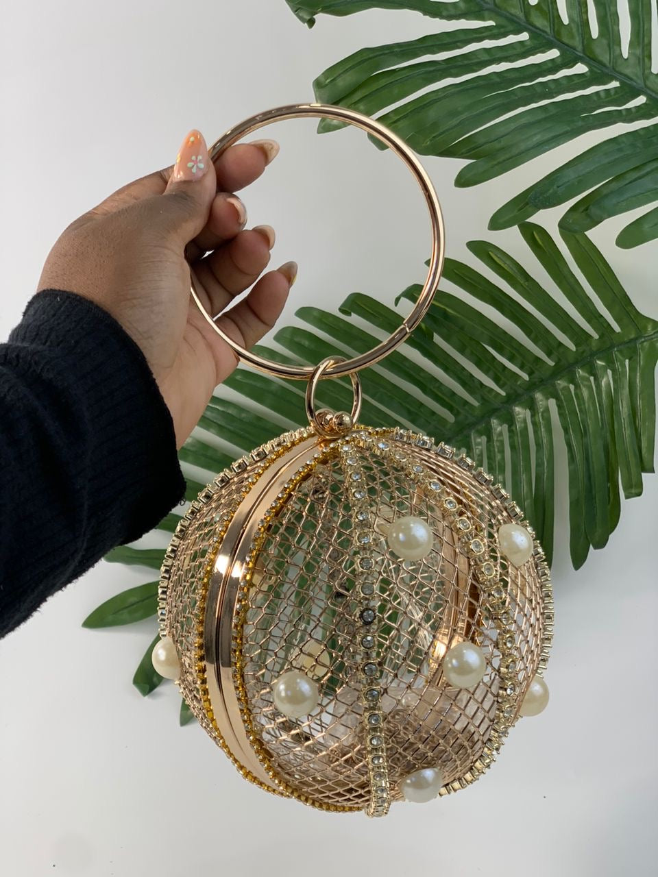 Gold drop purse