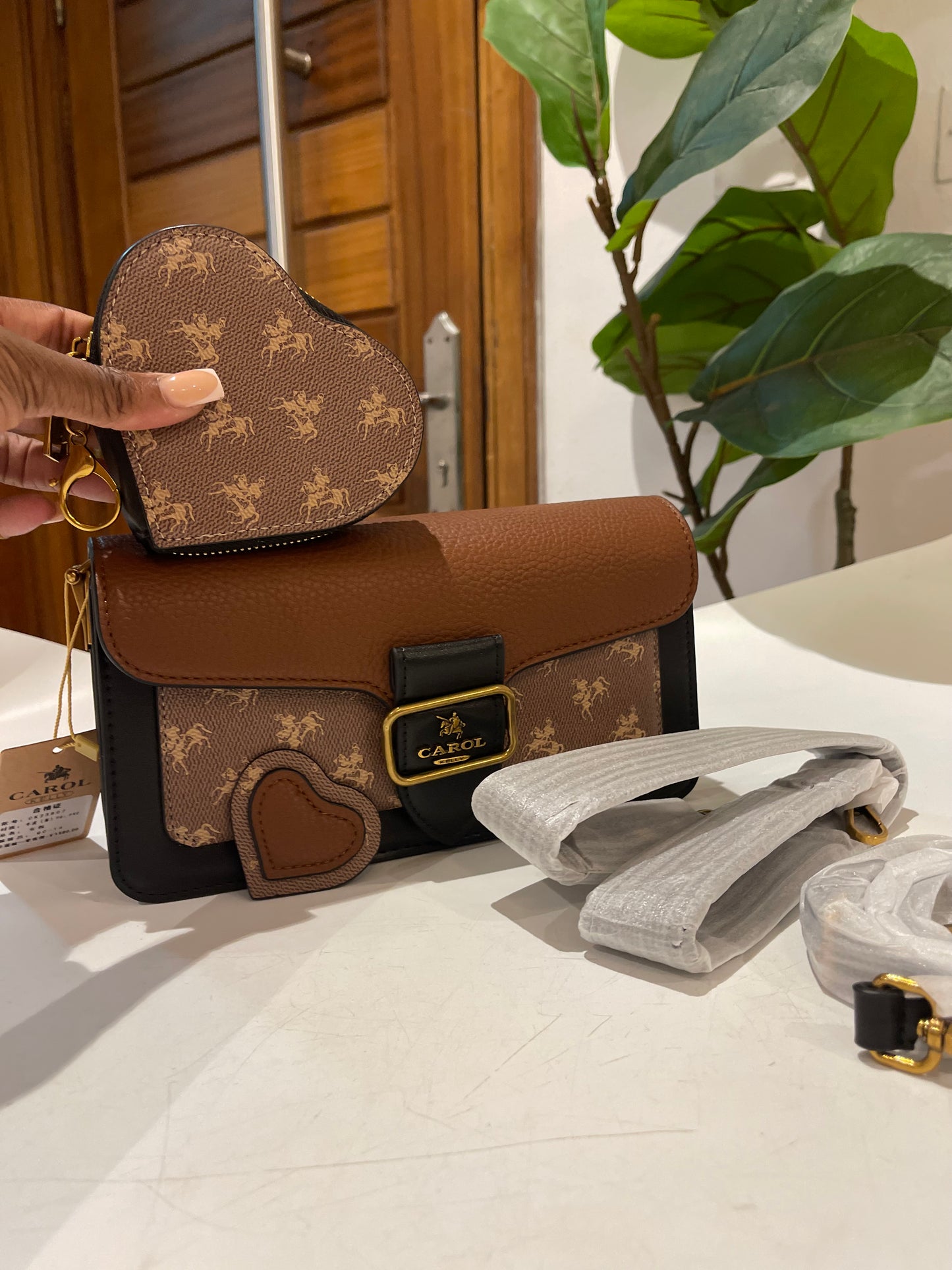 Carol monogrammed mini bag