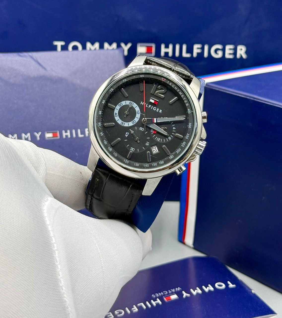 Tommy Hilfiger Leather Wristwatch