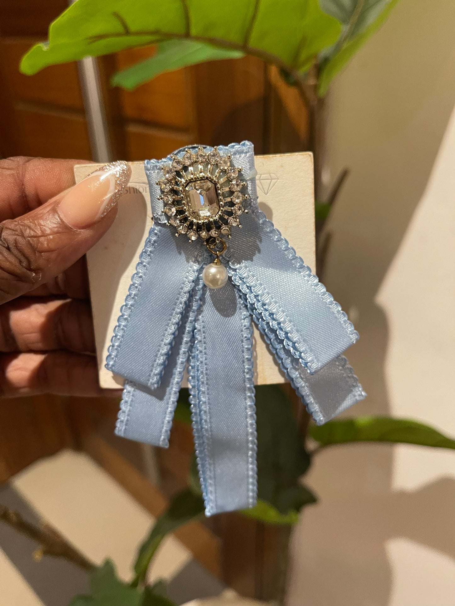 Blue brooch