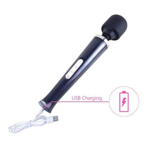 Rechargeable vibrator wand