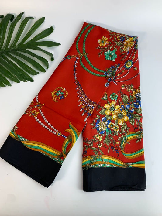 Red Parisian scarf
