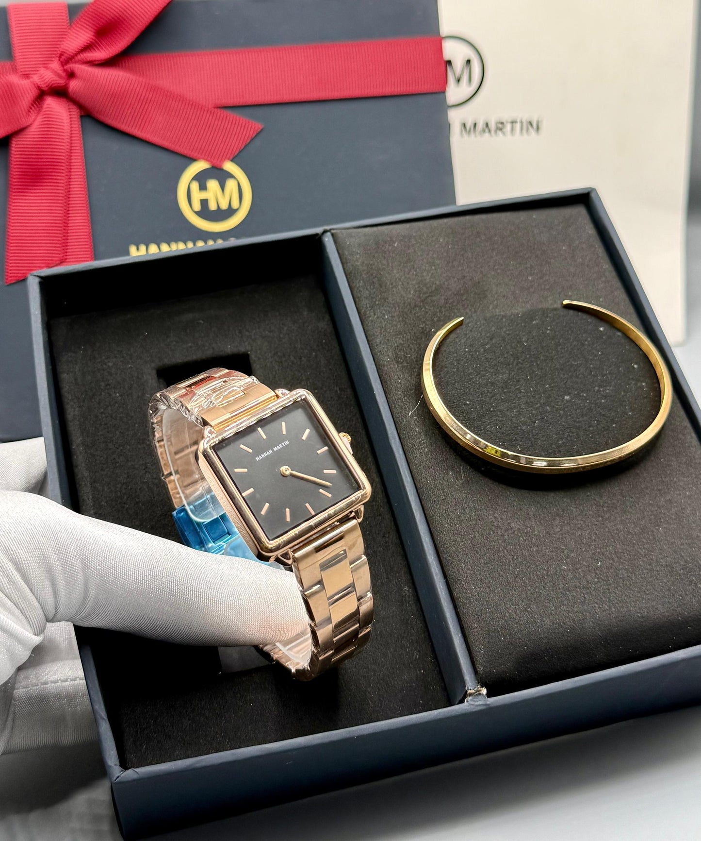 Hannah Martins Wristwatch with Bangle ( Comes as seen