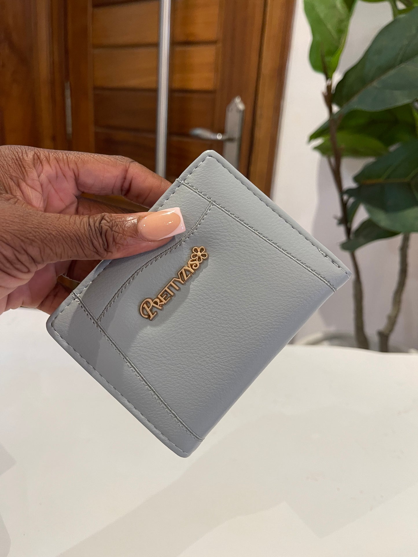 Powder blue wallet