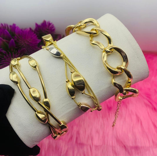 Fancy Gold Bracelet any 2
