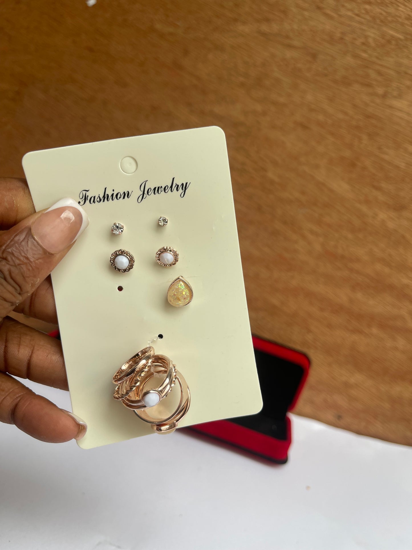 Earring and ring set