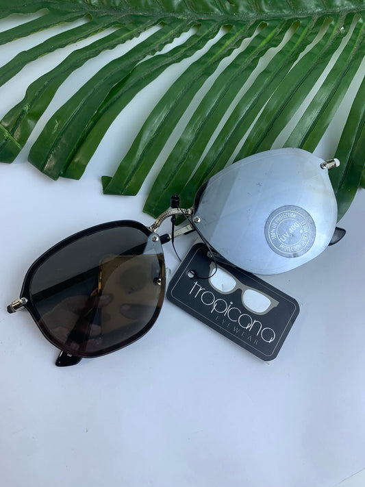 Silver Tropicana Sunglasses
