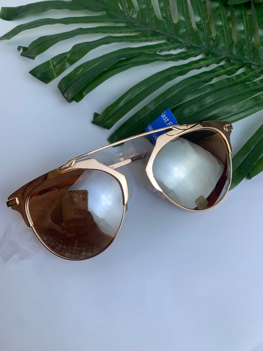 Rose gold fast fashion Sunglasses