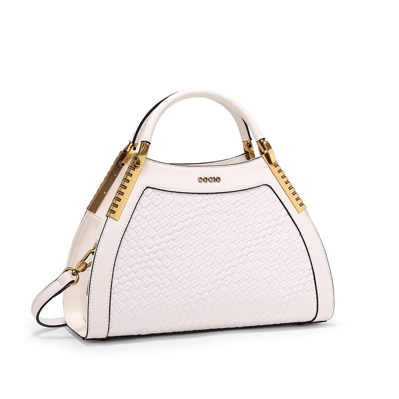 White grab purse