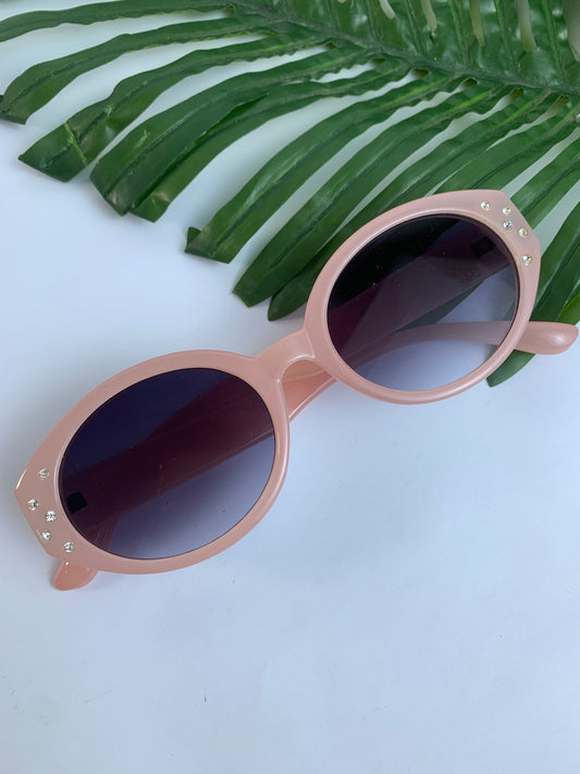 Pink oval Sunglasses