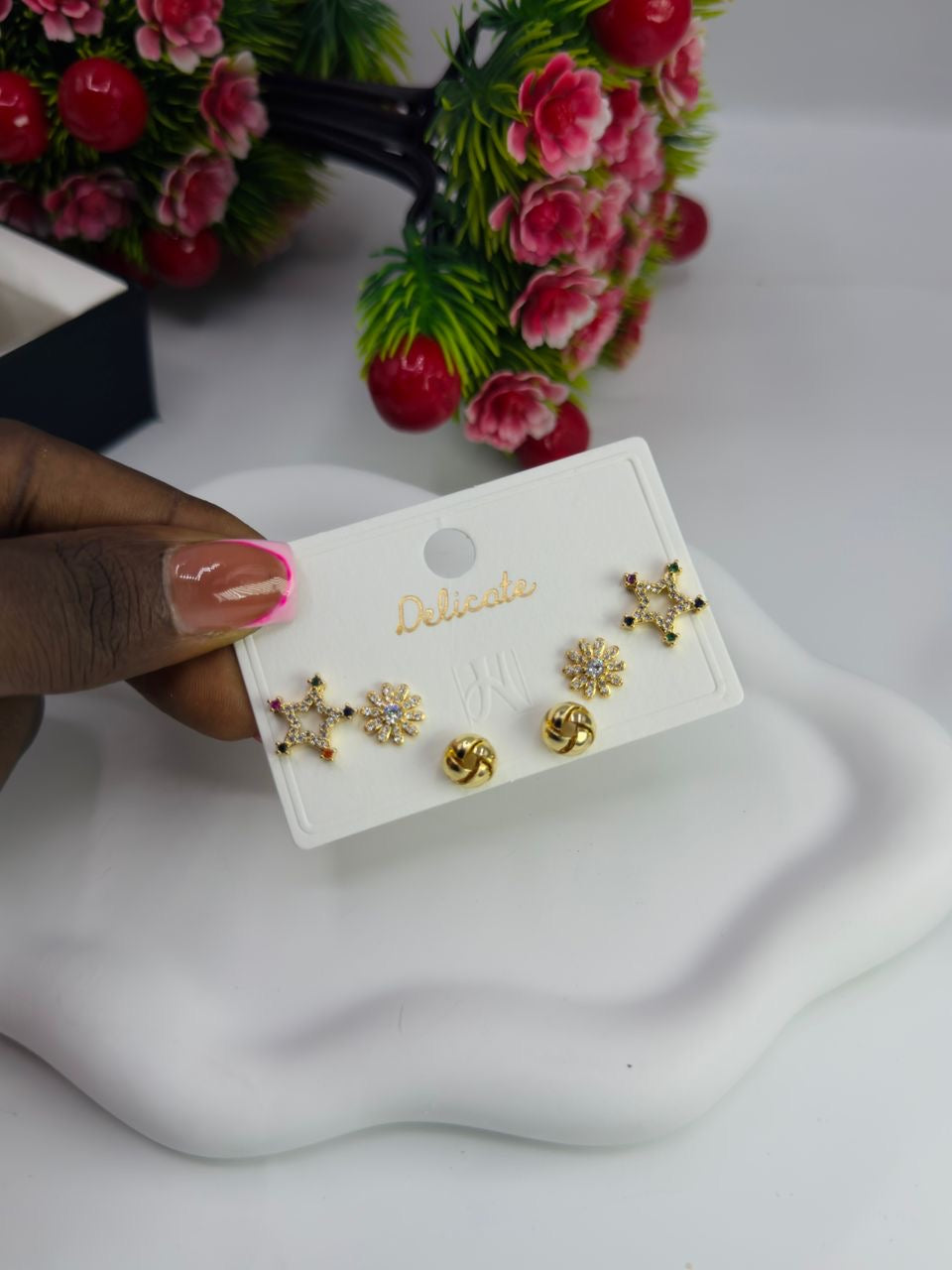 Non Tarnish Earring Set