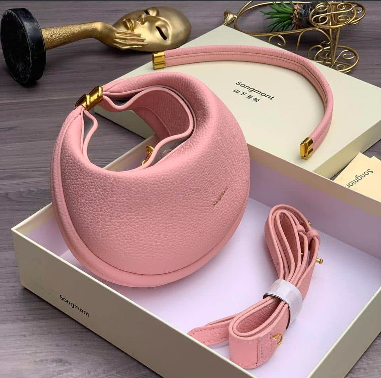 Songemont detailed bag withbag with box and straps