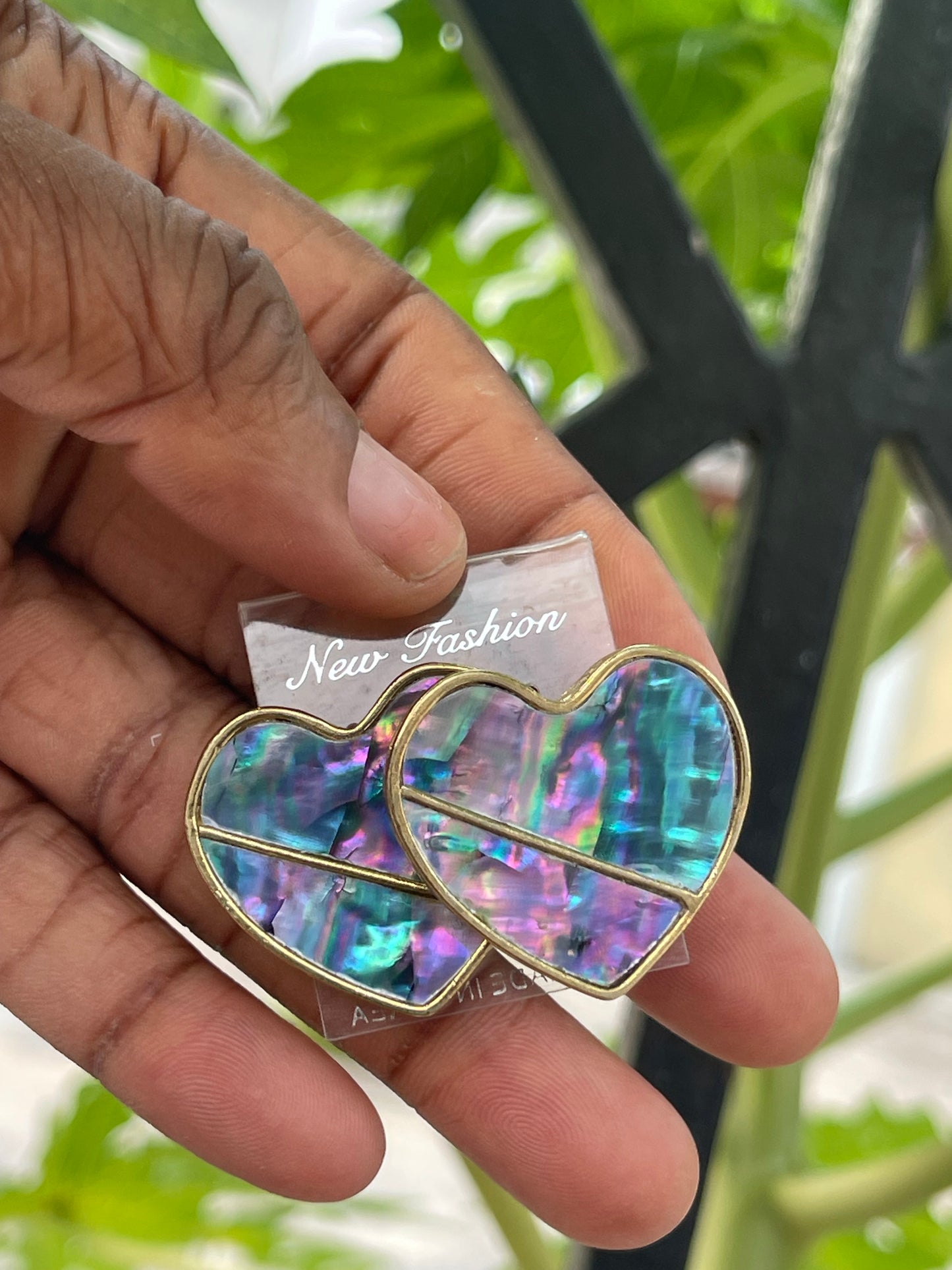 Heart neon earrings