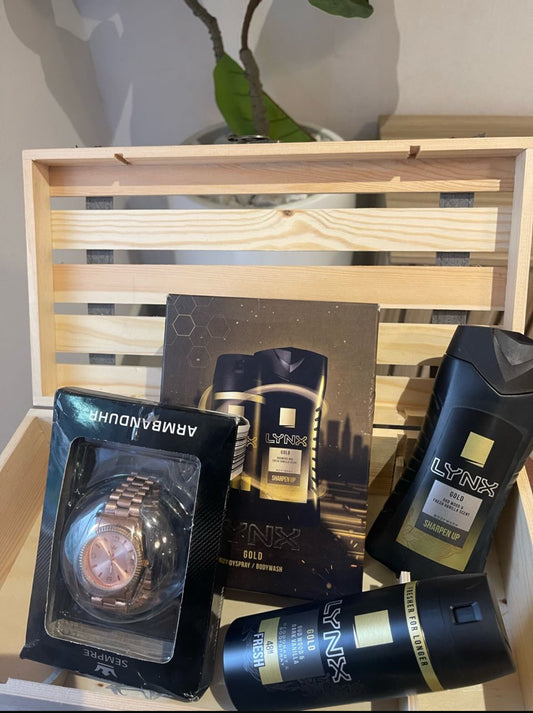 Gift set for him (axe set and Wristwatch )