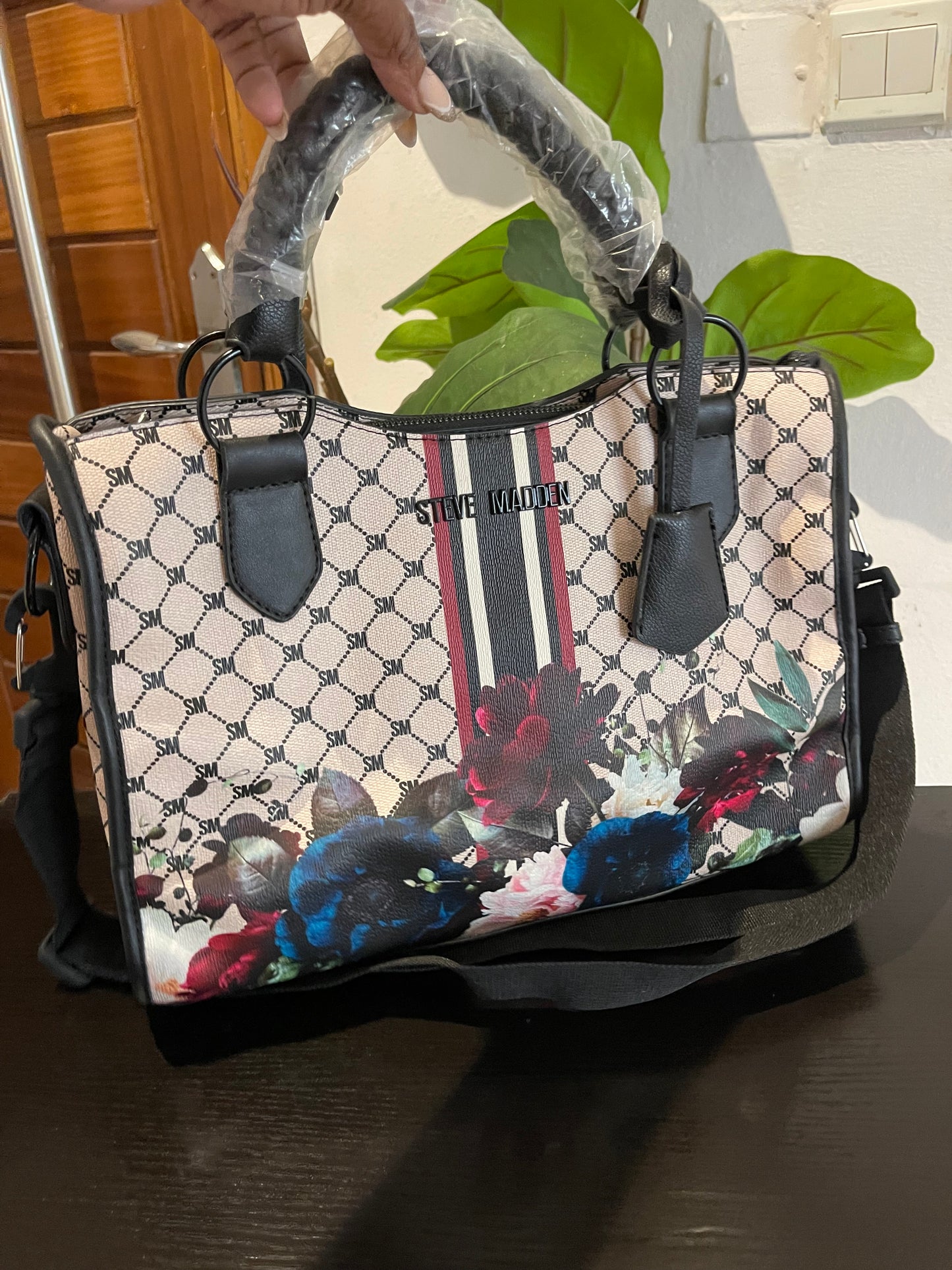 Steve Madden monogrammed handbag