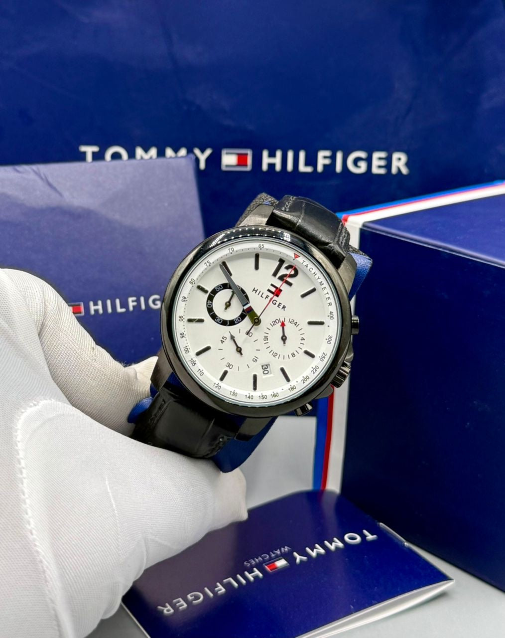 Tommy Hilfiger Leather Wristwatch
