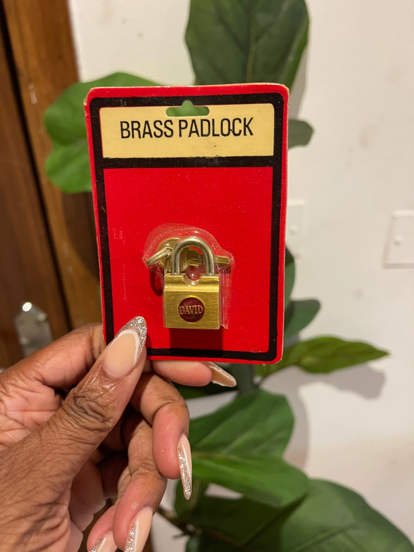 Mini brass padlock