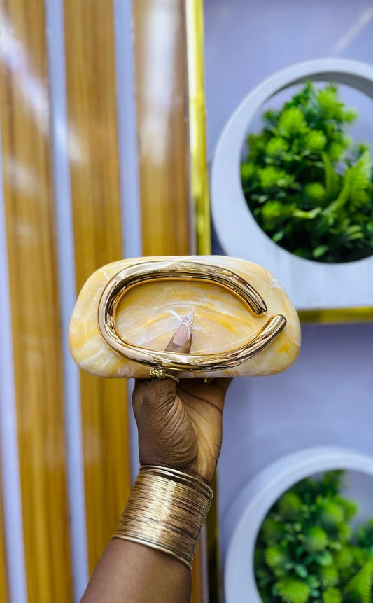 Marble grab purse