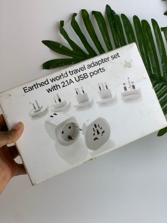 Travel adapter set 6 different pieces