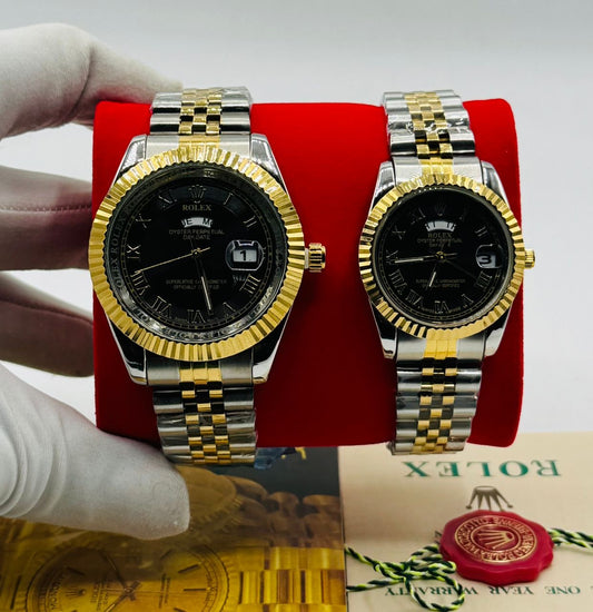 His and hers wristwatch