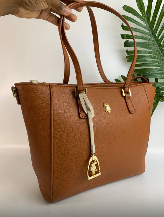Brown polo bag