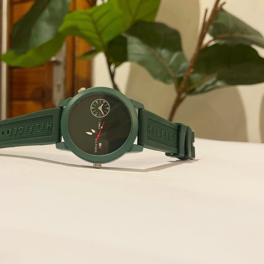Green TH wristwatch
