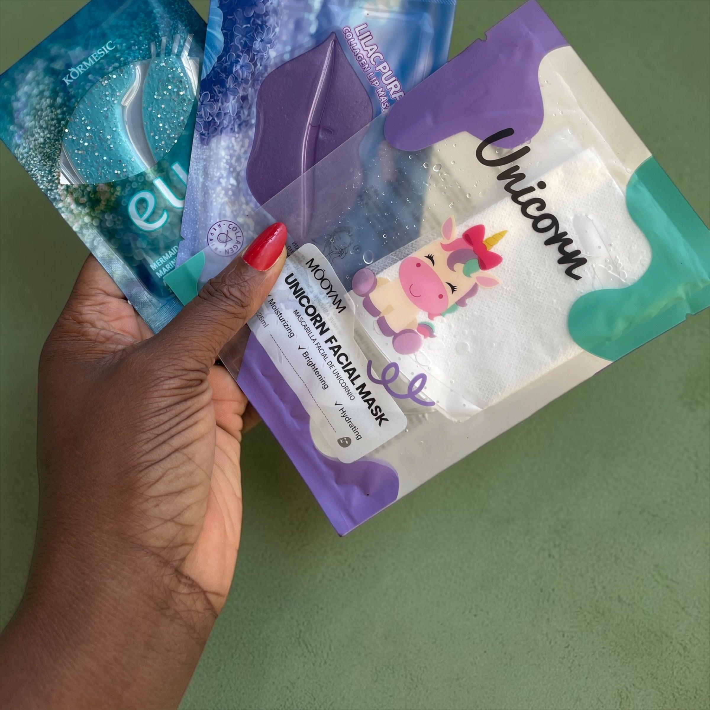 Facial mask , lip mask , eye Gel mask combo