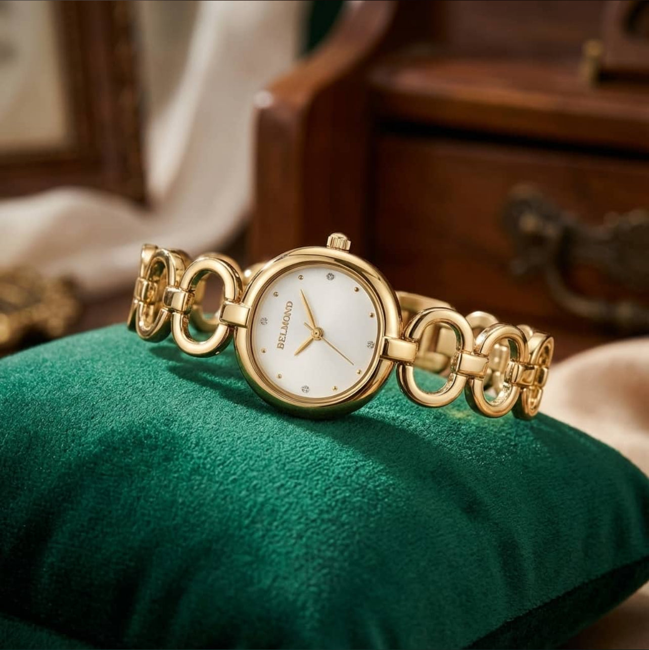 Rose Gold Detailed Wristwatch