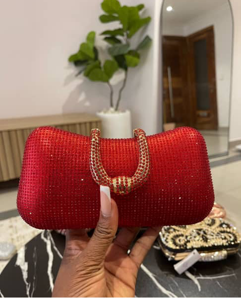 Red Detailed purse