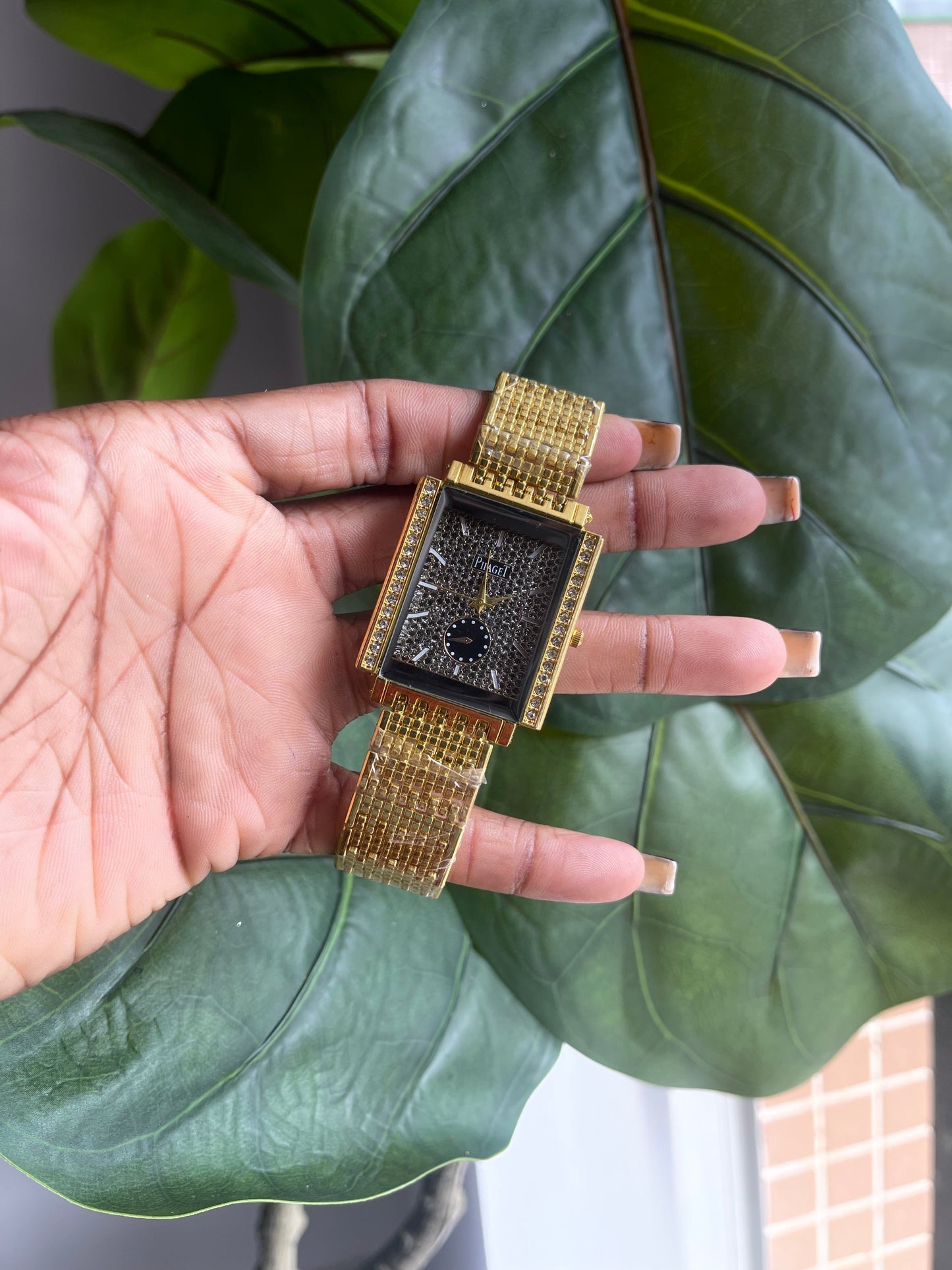 Gold Paige wrist watch