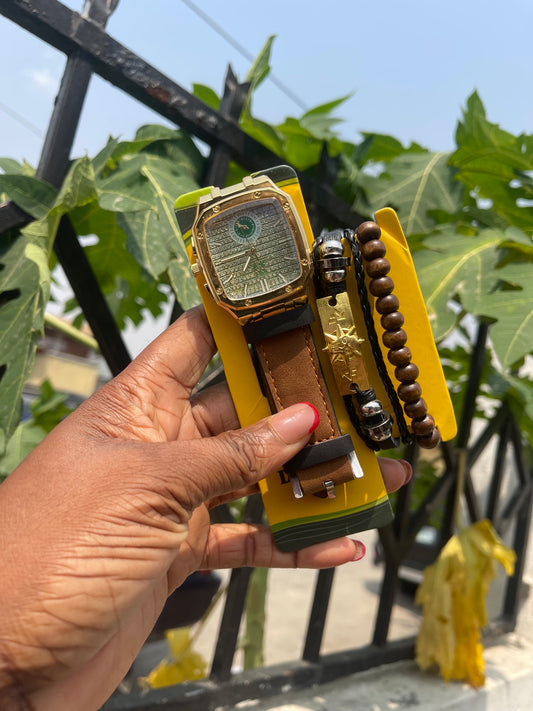 Wristwatch and bracelet set