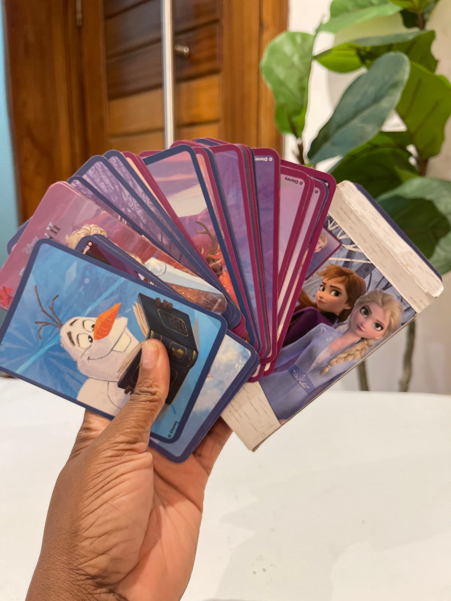 Frozen flash cards