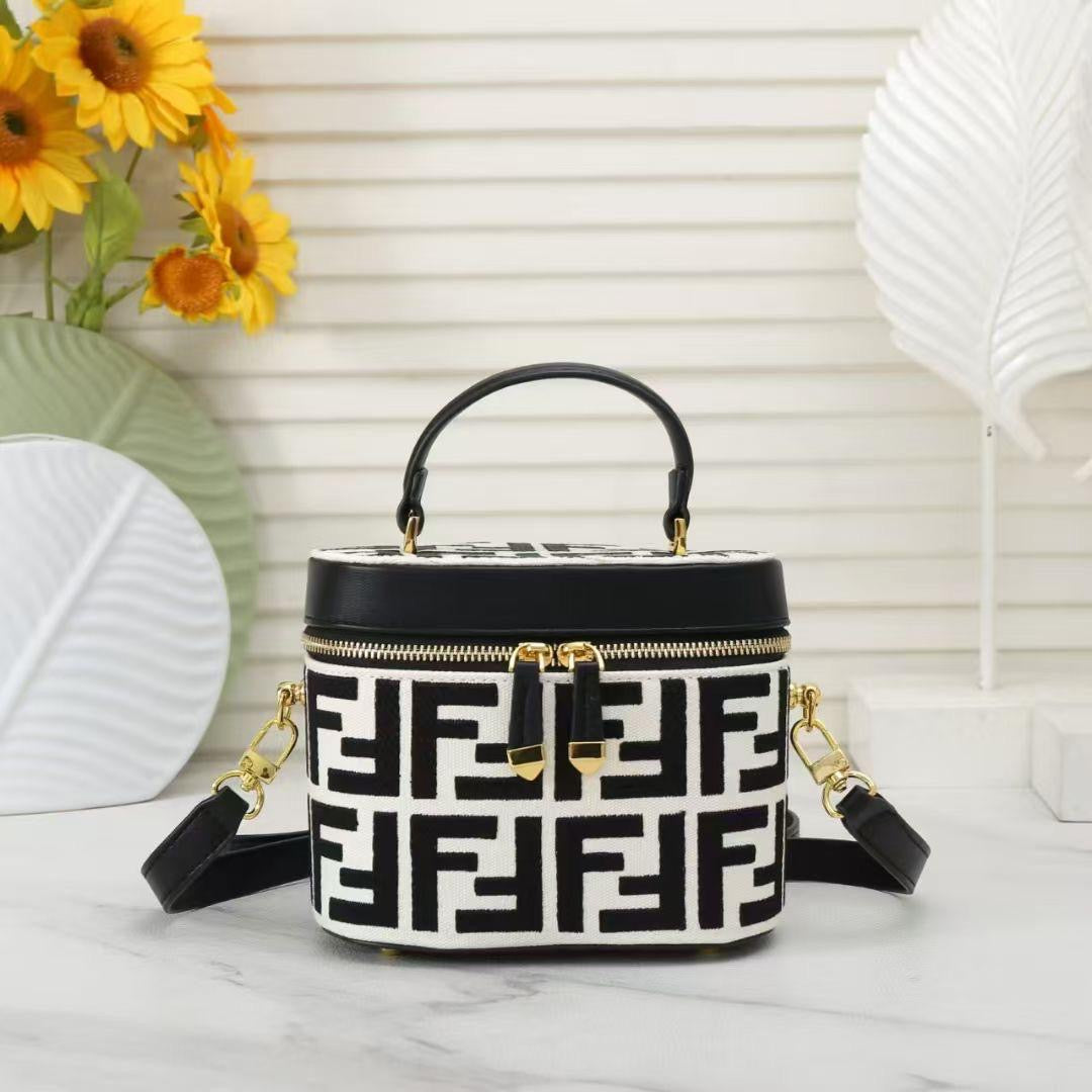 Black and white F mini bag