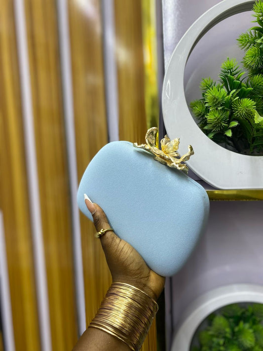 Sky blue midi puurse