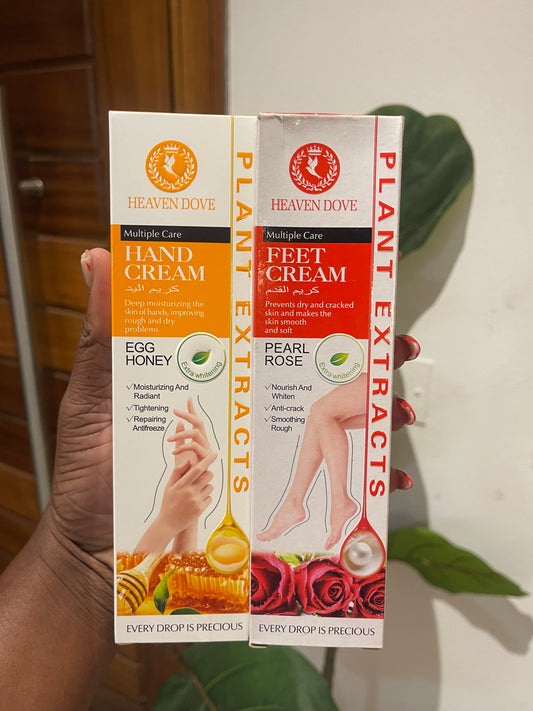 handcream and foot cream combo